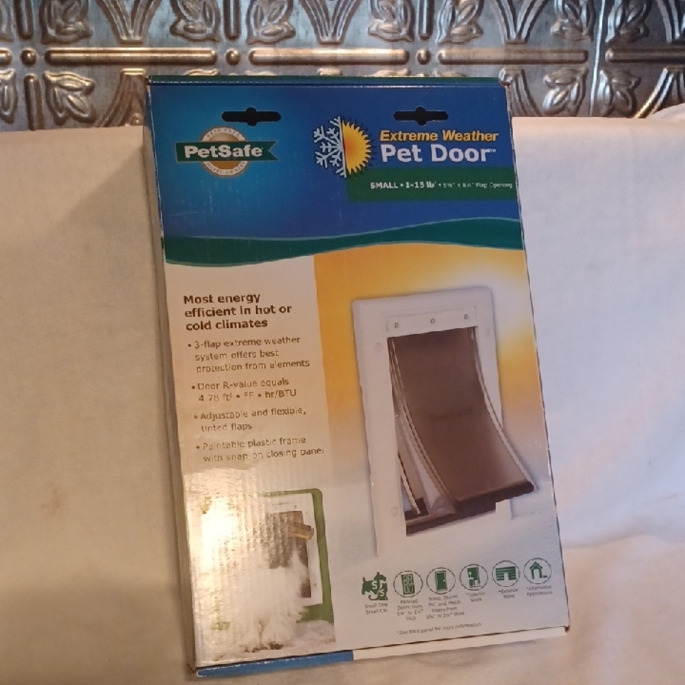 PetSafe Weather Resistant Pet Door - White Small Gog 1-15 Lbs